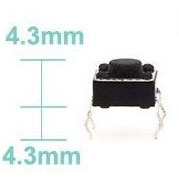 interruttori a pulsante tattile 6 * 6 * 4.3mm