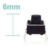 interruttori a pulsante tattile 6 * 6 * 6mm
