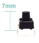interruttori a pulsante tattile 6 * 6 * 7mm