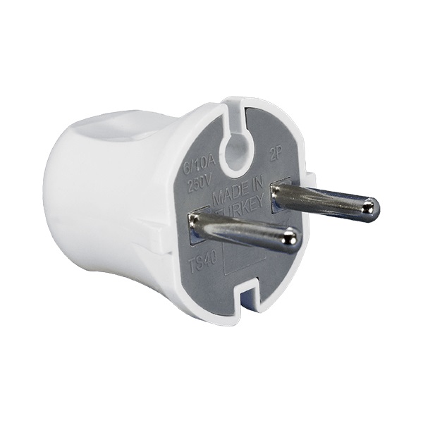 SPINA SCHUKO 10A 2P BIANCA