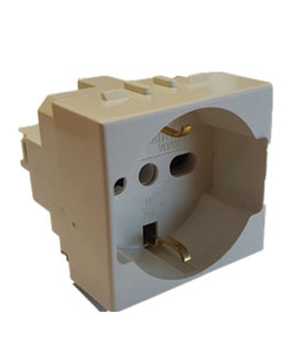 PRESA SCHUKO 10/16A BIPASSO UNIVERSALE COMPATIBILE MAGIC