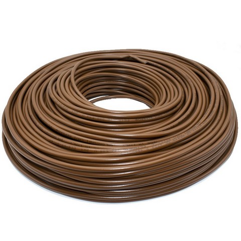 Cavo elettrico CPR FS18OR18 3G 2,5 mmq 450/750V con G/V antifiamma MARRONE