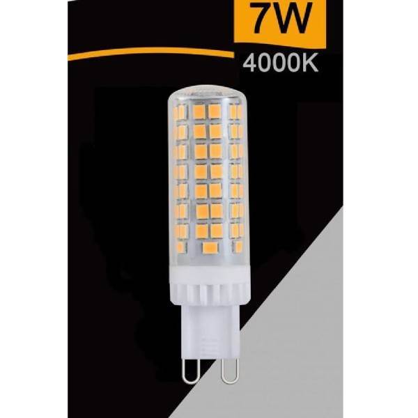 Universo Lampadina LED G9 7W Tubolare SMD - mod. SPARAC- G9 - 7W-CE2-3 / SPARAC-G9-7W-CE2-4 / SPARAC-G9-7W-CE2-6 - Colore : Bianco Naturale