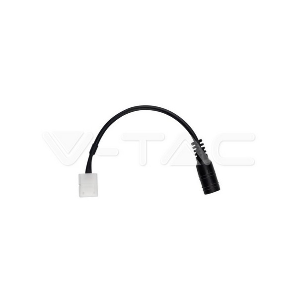 CONNETTORE DA CLIP 2 PIN A JACK 2.1 PER STRISCE LED MONOCOLORE 5050