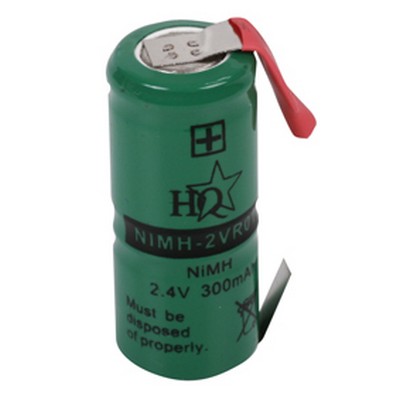 BATTERIA NI-CD 2X1/3AA 2,4V 110MA Dim.: Ø 14.0 x 34 mm