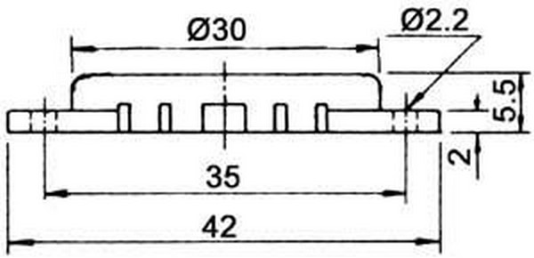 BUZZER C/FILI D.30MM.4.5V ~ 20V 4.7 kHz
