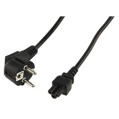 Cavo Alim. Schuko Tipo F (CEE 7/4) - IEC-320-C5 2.00 m Nero