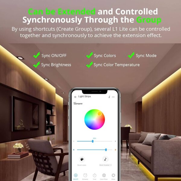 STRISCIA LED WI-FI SMART RGB 5M SET L2 Lite-5M-EU - immagine 4